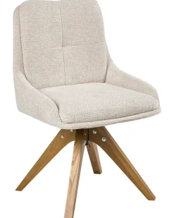 Sæt med 2 spisebordsstole DORRIS Lys Beige