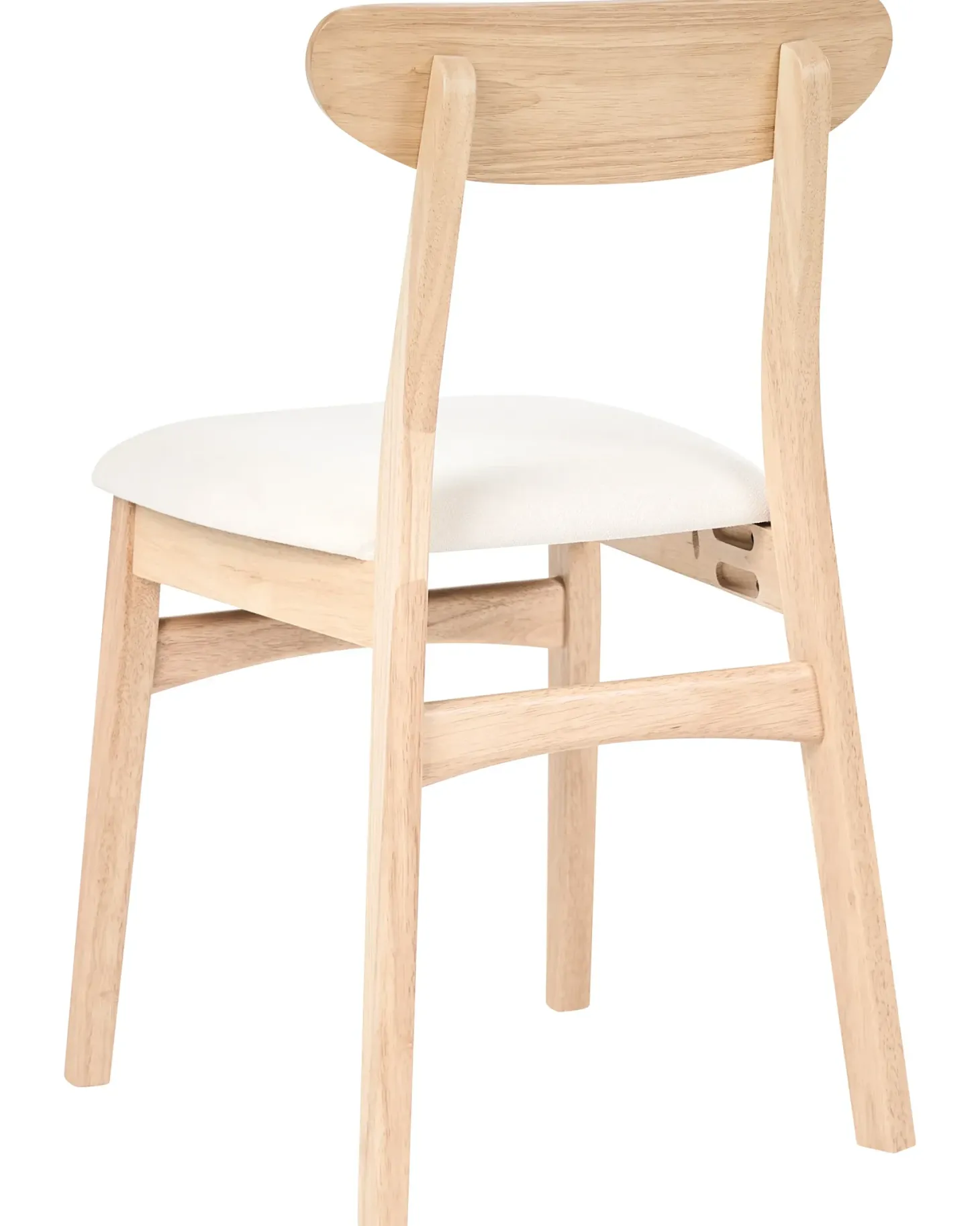 Sæt med 2 spisebordsstole DOYLE Træ Lysebrun/lys beige