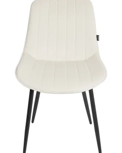 Sæt med 2 spisebordsstole DUBROVNIK Velour Lys Beige