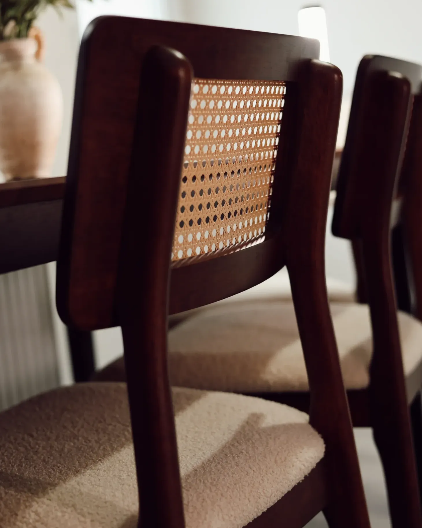 Sæt med 2 spisebordsstole EMBAR Træ Brun