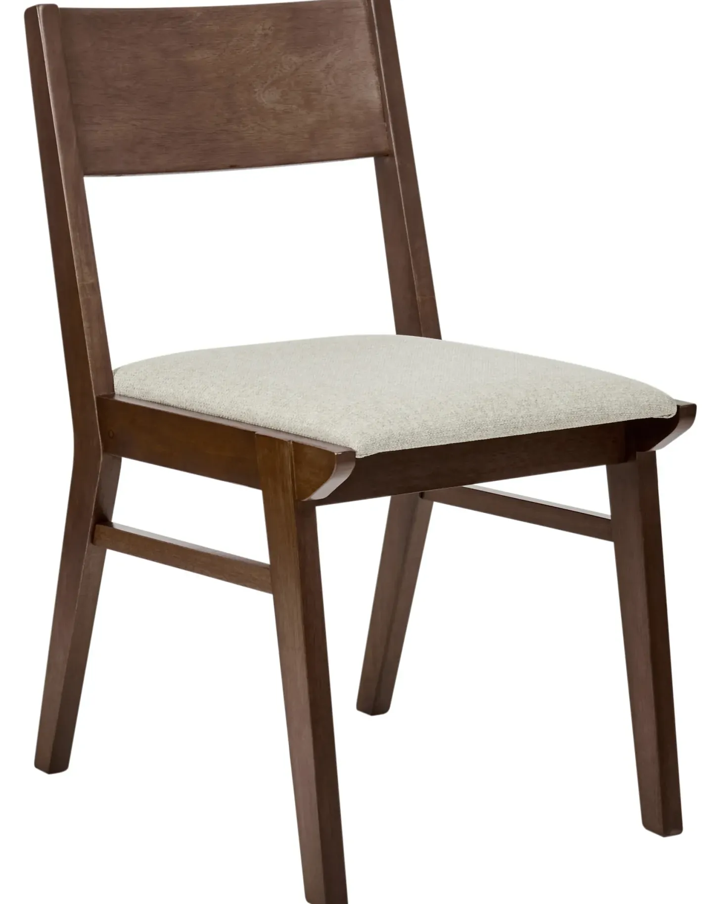 Sæt med 2 spisebordsstole ENOLA Træ Brun/lys beige