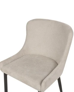 Sæt med 2 spisebordsstole EVERLY Lys Beige