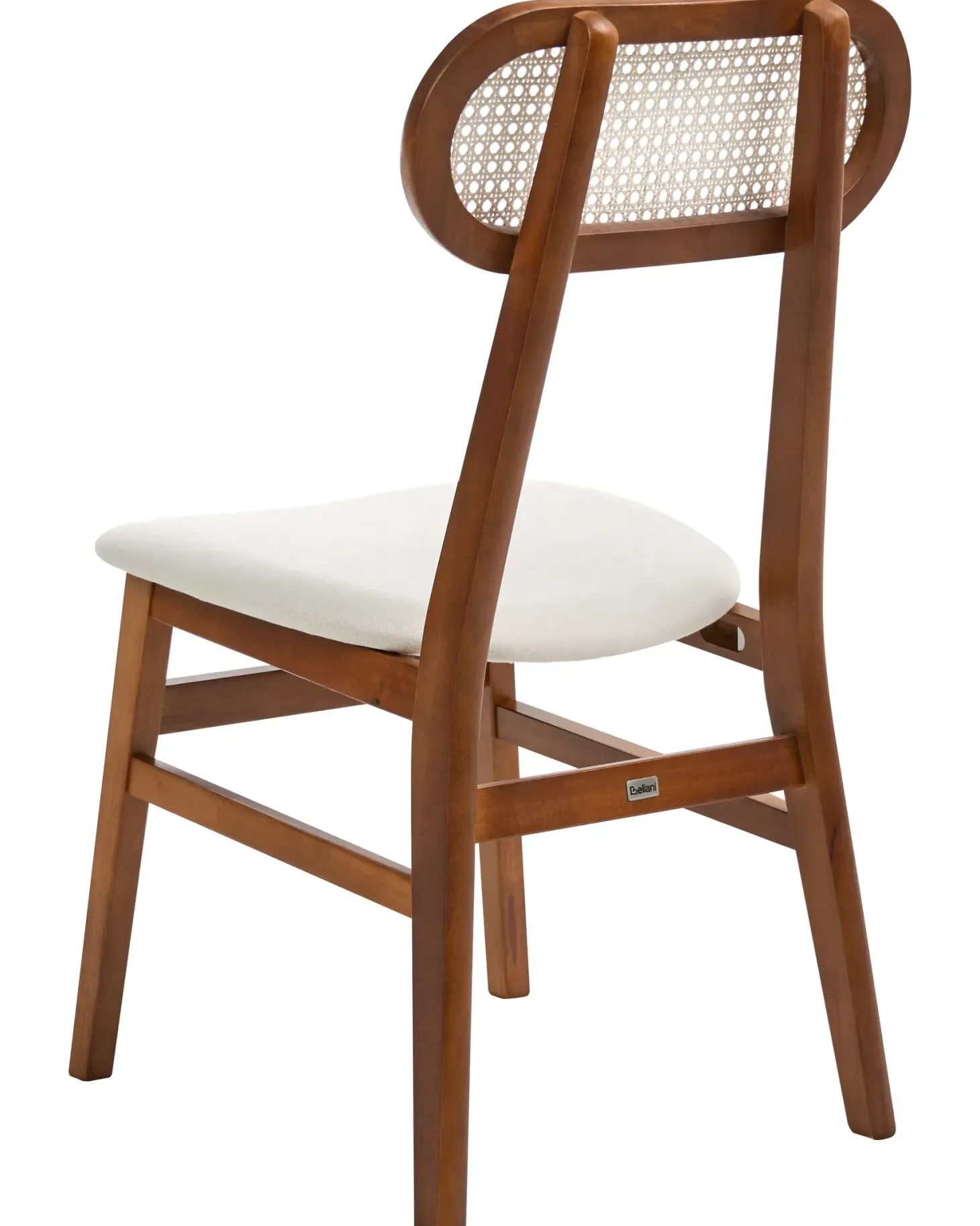 Sæt med 2 spisebordsstole FALLON Træ Brun/lys beige