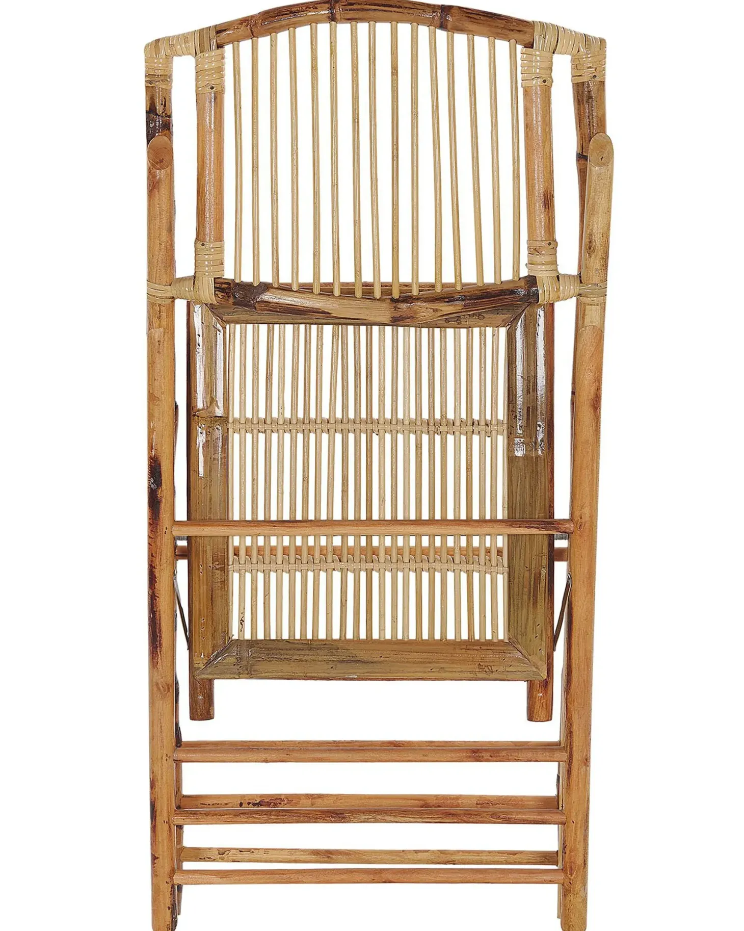 Sæt med 4 spisebordsstole Foldbar TRENTOR Bambus Naturlig