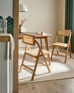 Sæt med 2 spisebordsstole Foldbar MODANE Bambus Brun
