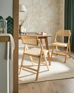 Sæt med 2 spisebordsstole Foldbar MODANE Bambus Lysebrun