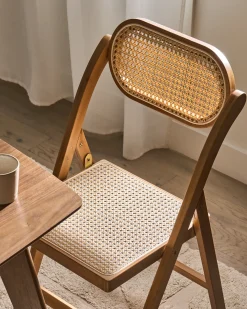 Sæt med 2 spisebordsstole Foldbar ORAISON Bambus Brun