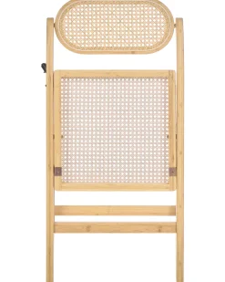 Sæt med 2 spisebordsstole Foldbar ORAISON Bambus Lysebrun