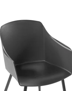 Sæt med 2 spisebordsstole FONDA Sort