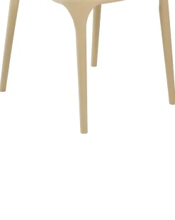 Sæt med 8 spisebordsstole GUBBIO Sand Beige