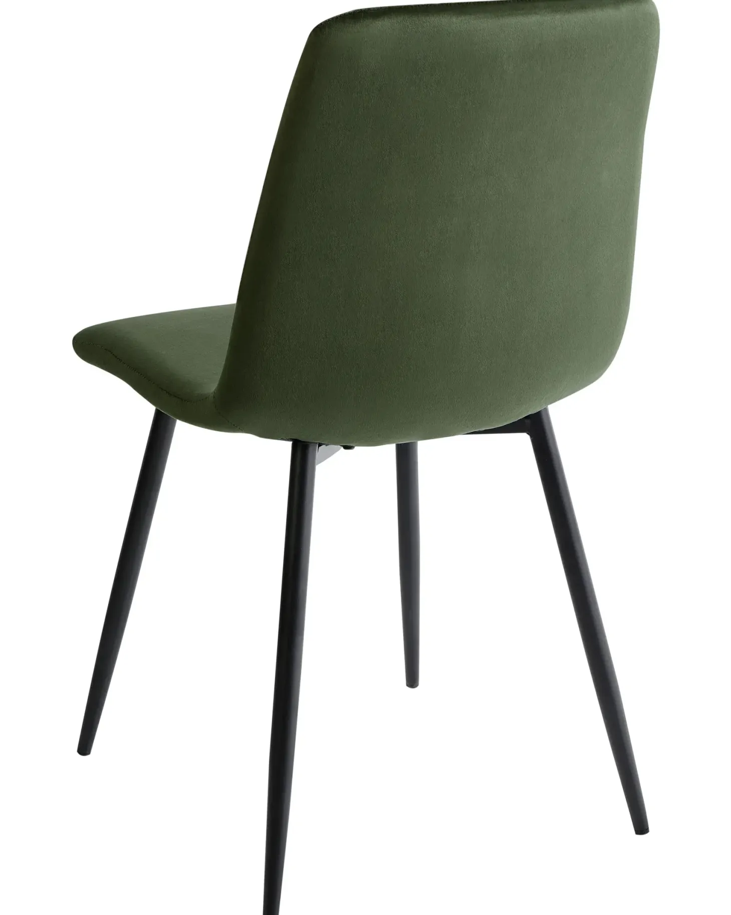 Sæt med 4 spisebordsstole HAVRE Velour Olivengrøn