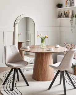 Sæt med 2 spisebordsstole HEDLEY Beige