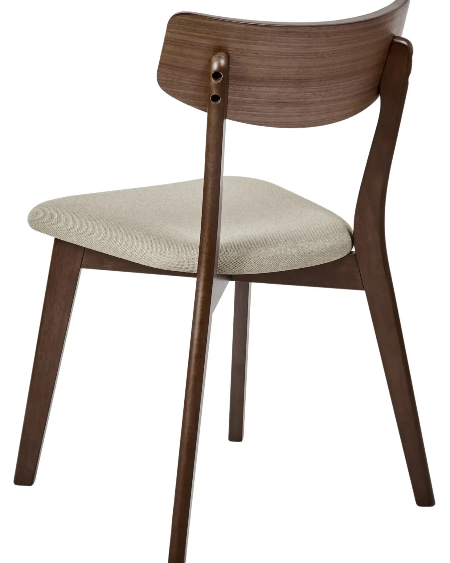 Sæt med 2 spisebordsstole HOLLY Træ Brun/beige