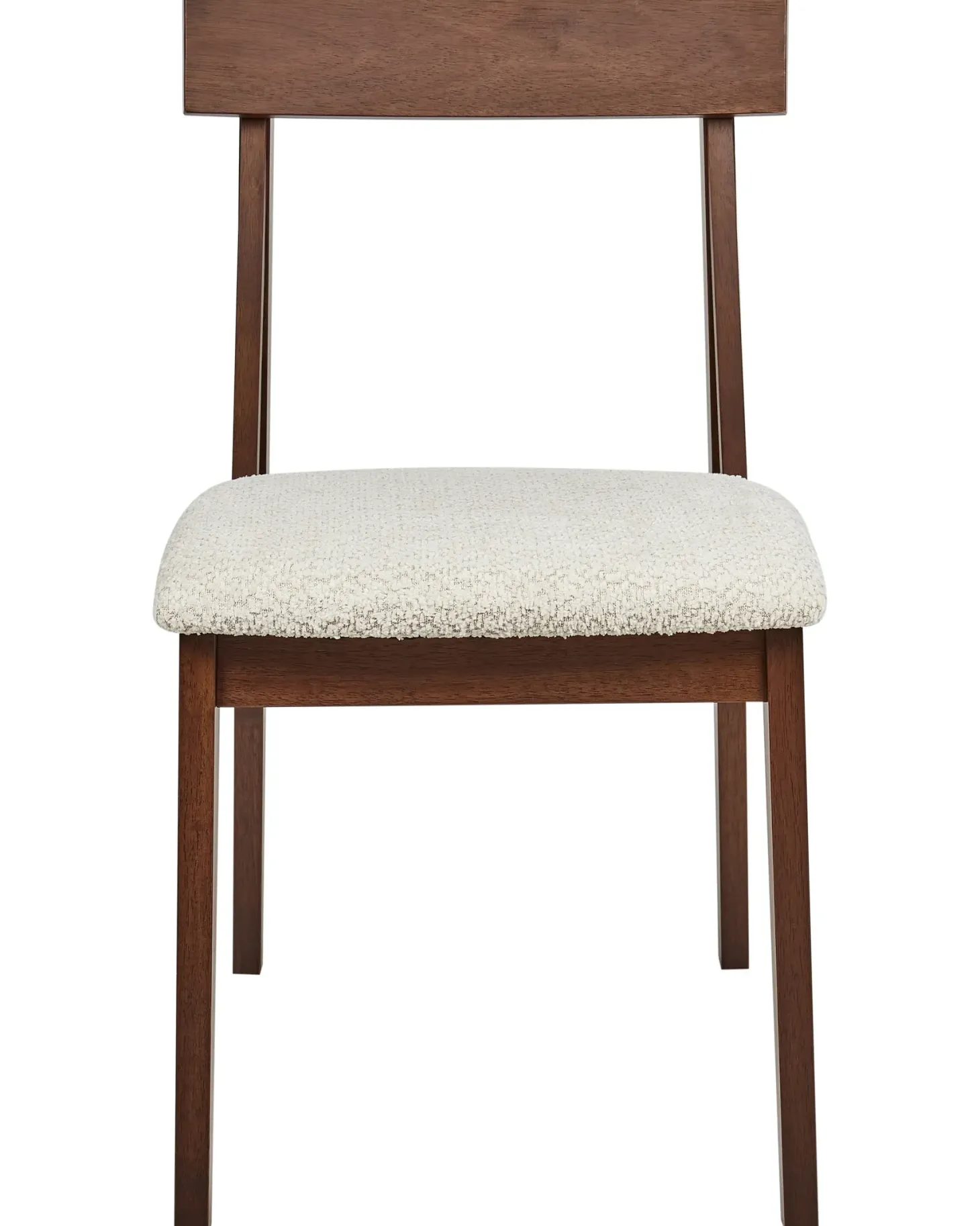 Sæt med 2 spisebordsstole ISLE Træ Brun/beige