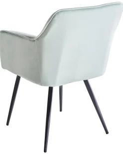 Sæt med 2 spisebordsstole JASMIN Velour Mintgrøn