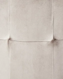 Sæt med 2 spisebordsstole JASMIN Velour Brungrå