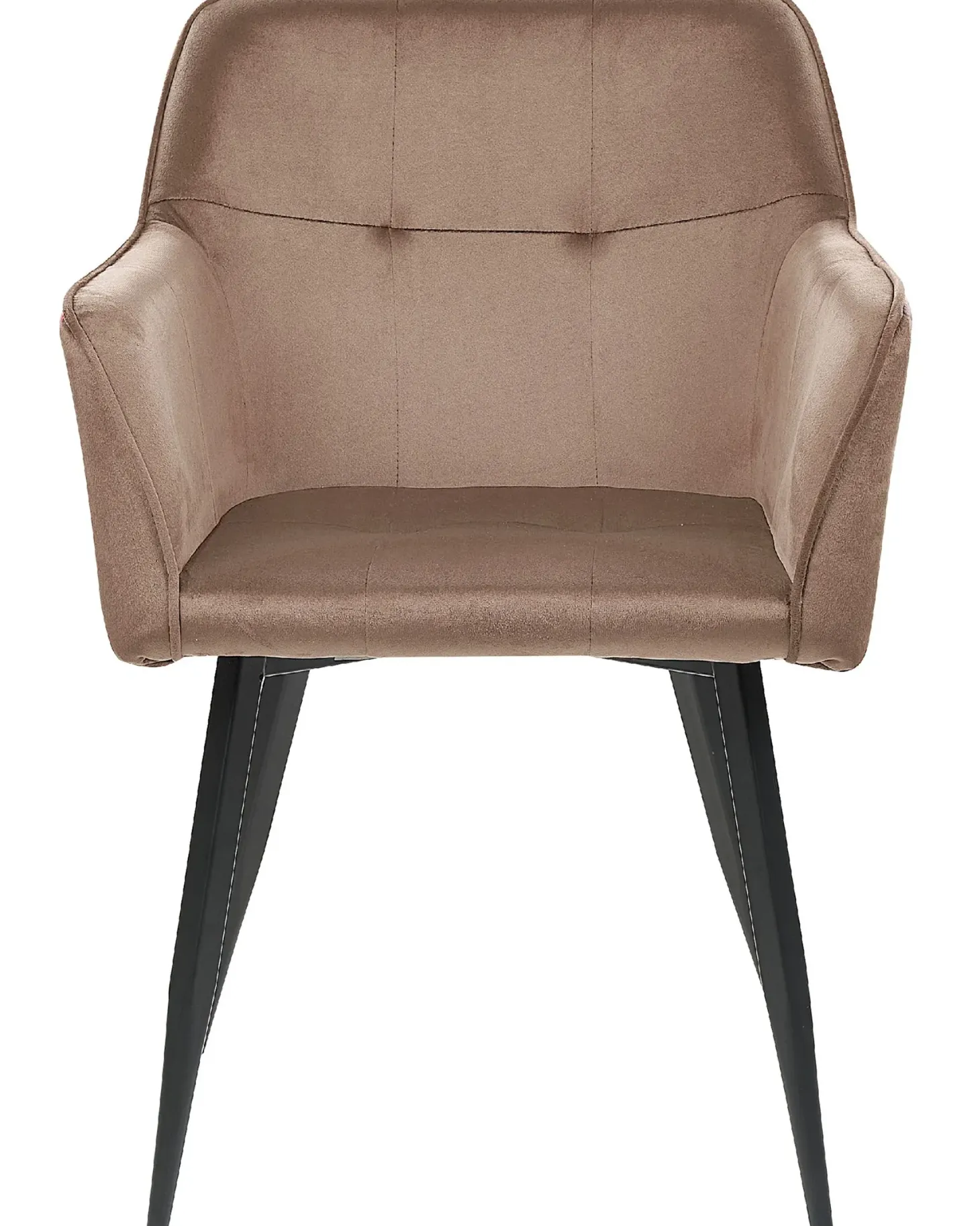 Sæt med 2 spisebordsstole JASMIN Velour Brun