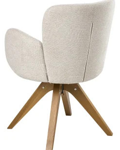Sæt med 2 spisebordsstole JEAN Lys Beige