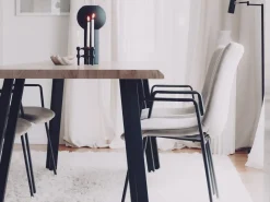 Sæt med 2 spisebordsstole JEFFERSON Velour Brungrå