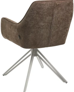 Sæt med 2 spisebordsstole JODAR Brun