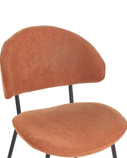 Sæt med 2 spisebordsstole KIANA Orange