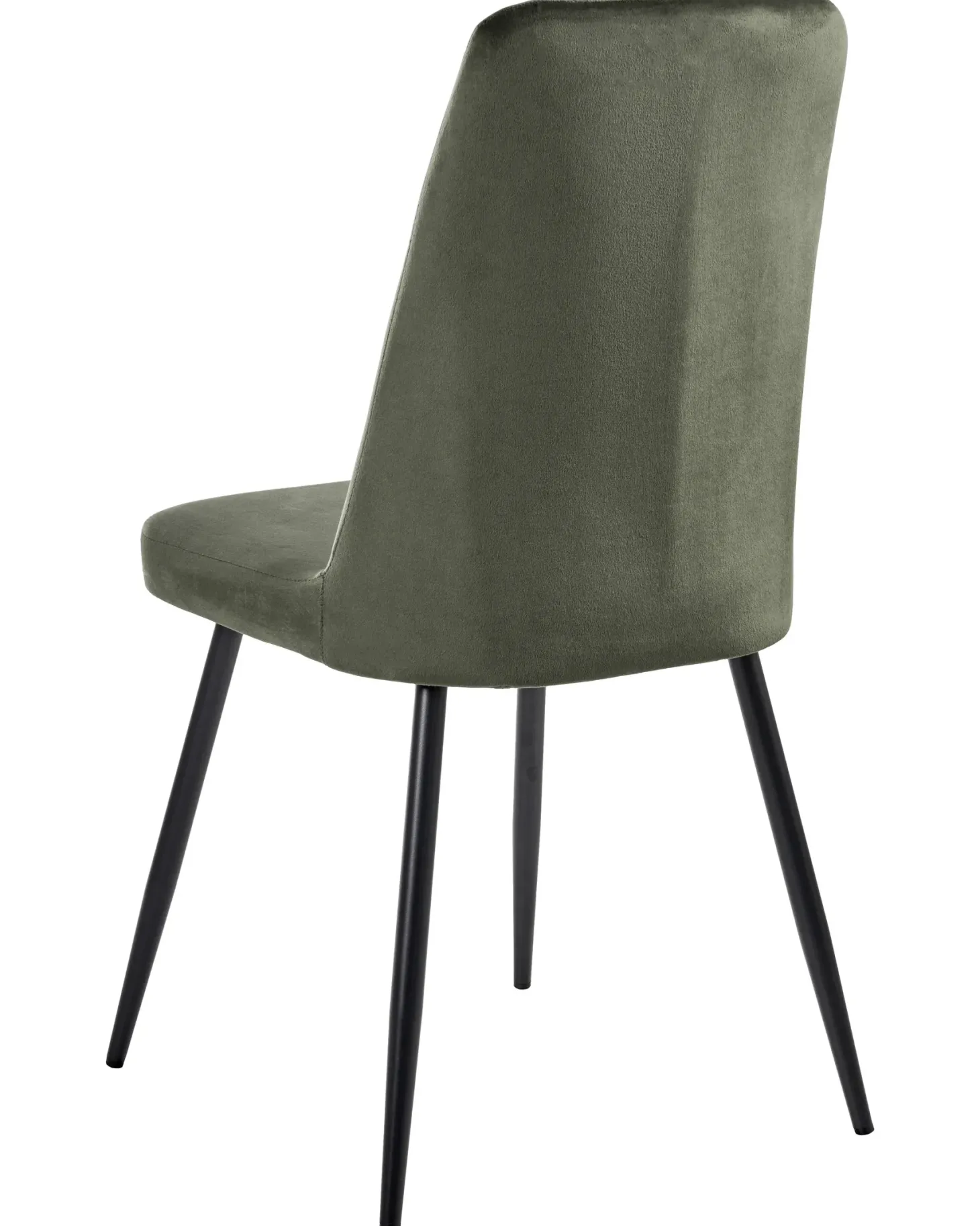 Sæt med 4 spisebordsstole KIRBY Velour Mørkegrøn