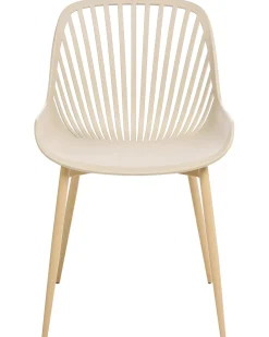 Sæt med 4 spisebordsstole KLEVE Beige