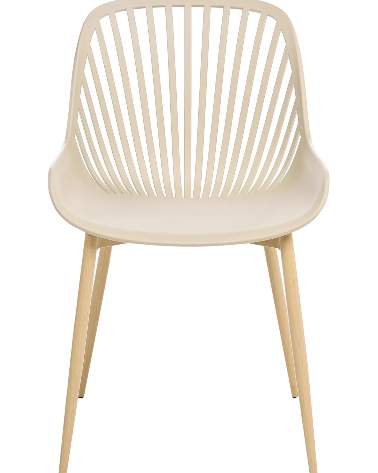 Sæt med 4 spisebordsstole KLEVE Beige