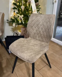 Sæt med 2 spisebordsstole LISLE Beige
