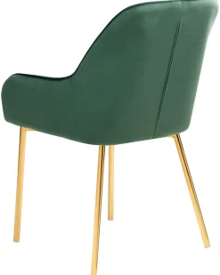 Sæt med 2 spisebordsstole LOVERNA Velour Grøn