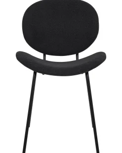 Sæt med 2 spisebordsstole LUANA Boucle Sort