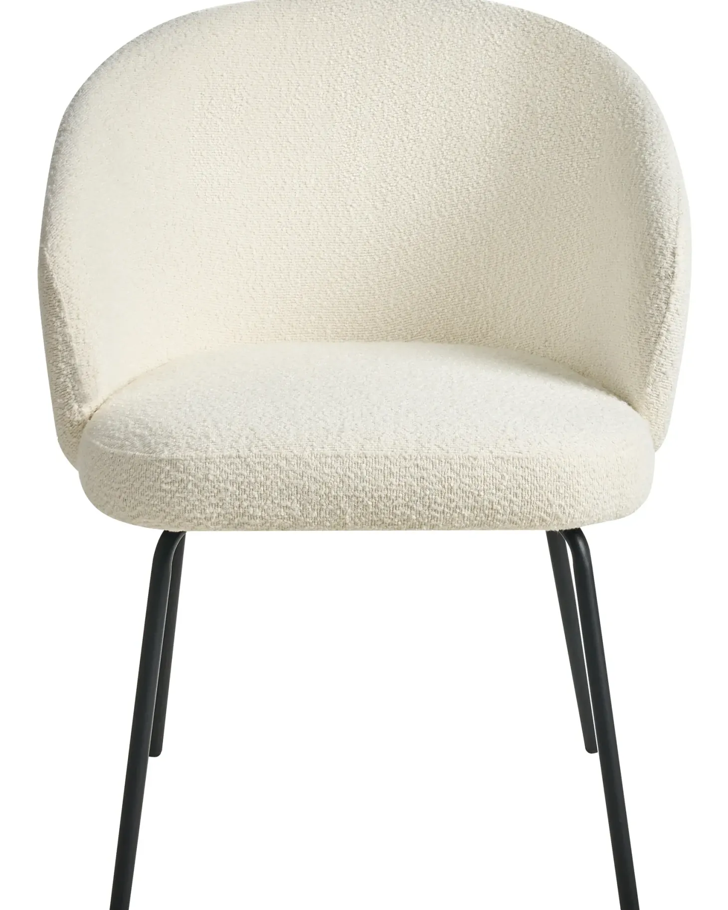 Sæt med 2 spisebordsstole LUDDEN Boucle Lys Beige