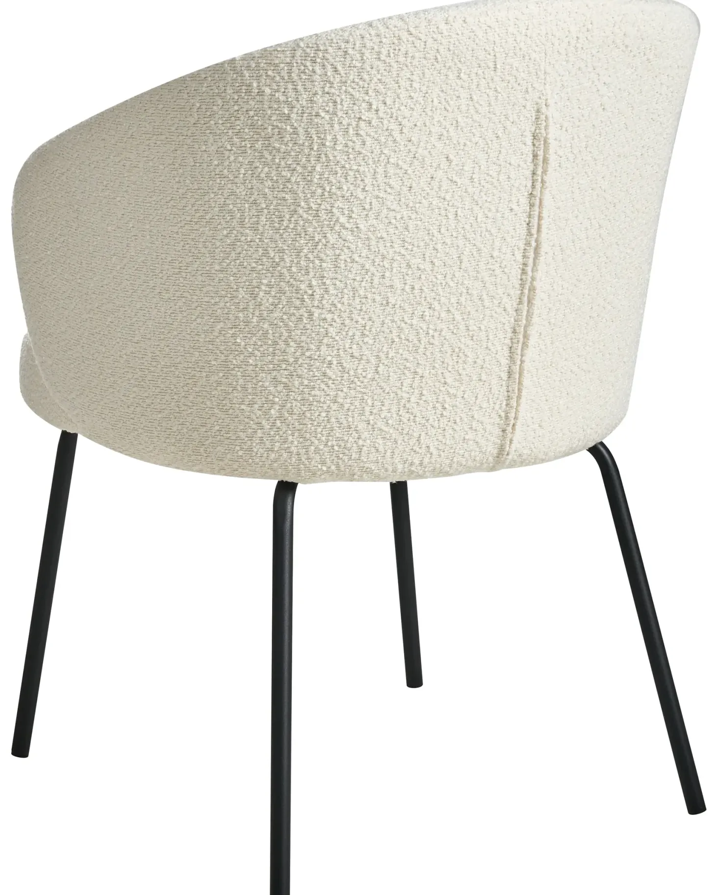 Sæt med 2 spisebordsstole LUDDEN Boucle Lys Beige