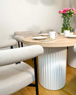 Sæt med 2 spisebordsstole LYNEY Beige