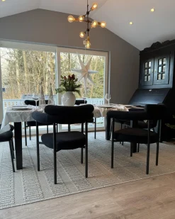Sæt med 2 spisebordsstole LYNEY Sort