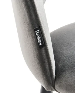 Sæt med 2 spisebordsstole MAGALIA Velour Grå