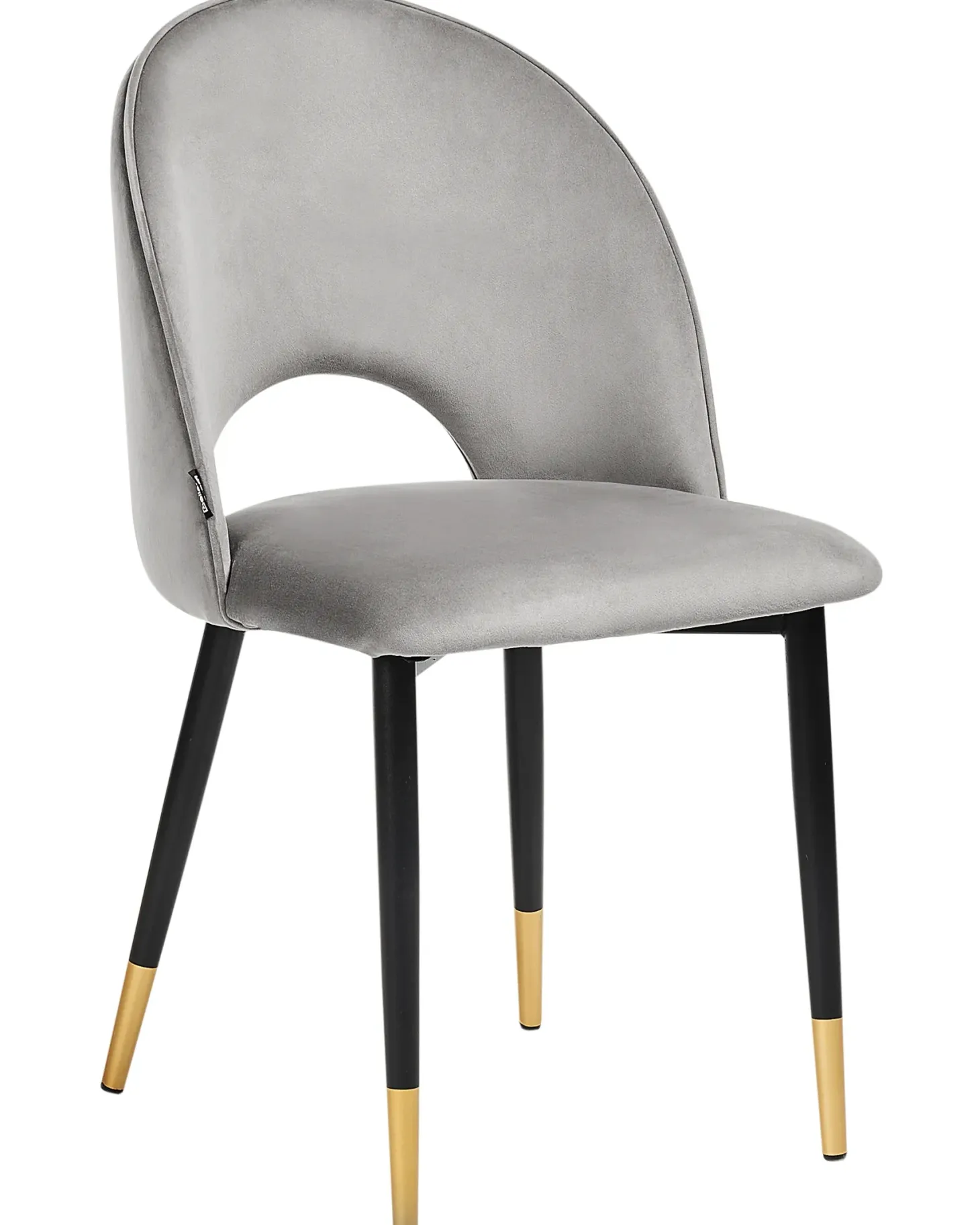 Sæt med 2 spisebordsstole MAGALIA Velour Grå