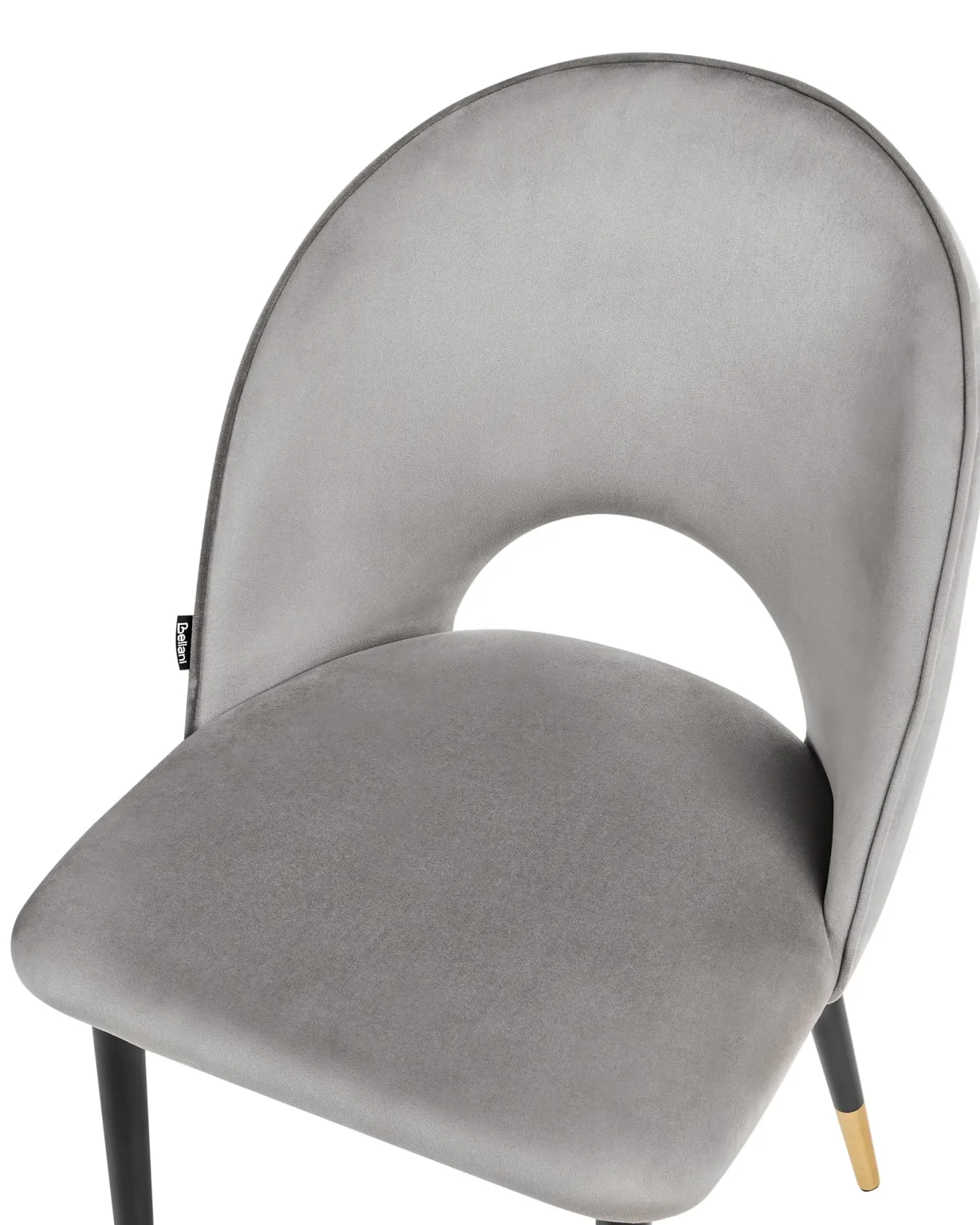 Sæt med 2 spisebordsstole MAGALIA Velour Grå