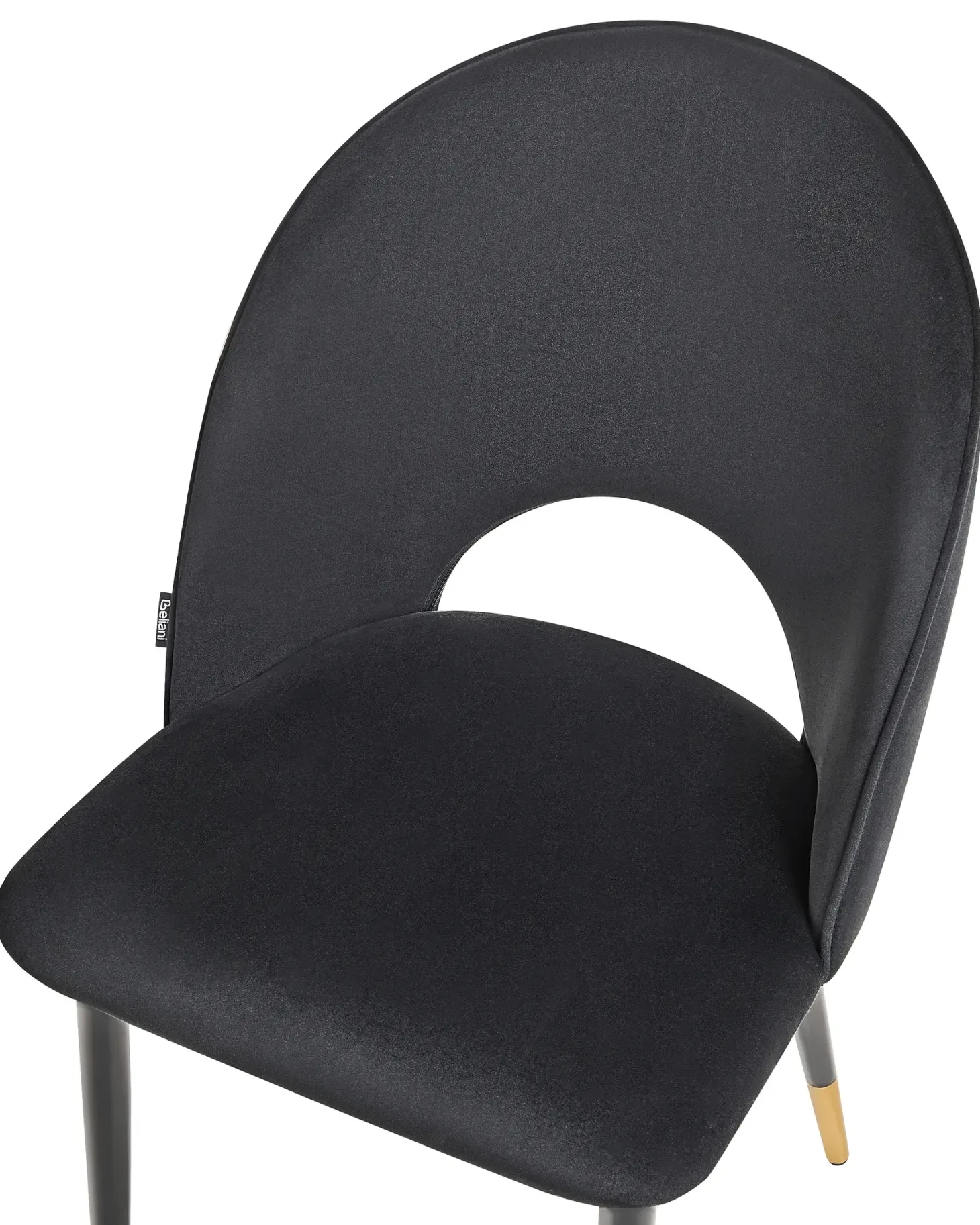 Sæt med 2 spisebordsstole MAGALIA Velour Sort