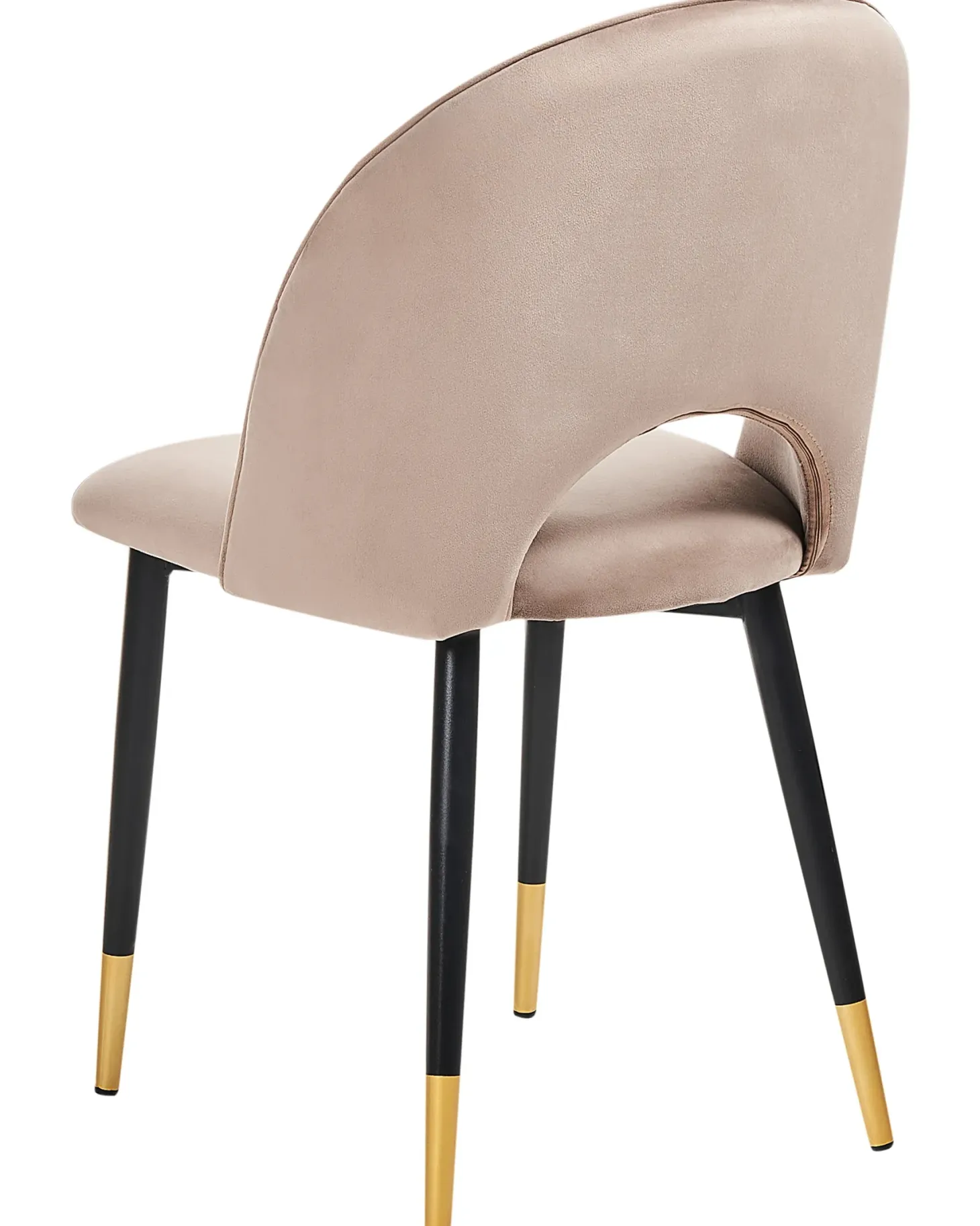 Sæt med 2 spisebordsstole MAGALIA Velour Brungrå