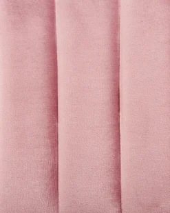 Sæt med 2 spisebordsstole MARIPOSA Velour Lyserød