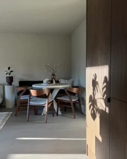 Sæt med 2 spisebordsstole MAROA Træ Lysegrå