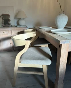 Sæt med 2 spisebordsstole MAROA Træ Beige