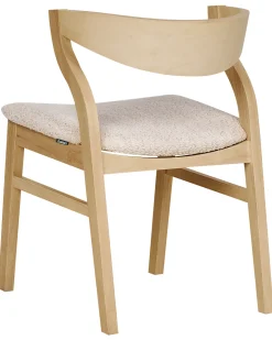 Sæt med 2 spisebordsstole MAROA Træ Lys Beige