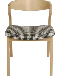 Sæt med 2 spisebordsstole MAROA Træ Sort/hvid