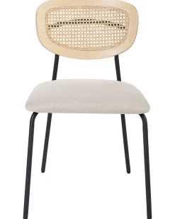 Sæt med 2 spisebordsstole MAYETTA Metal Lys Beige