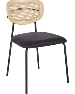 Sæt med 2 spisebordsstole MAYETTA Metal Sort