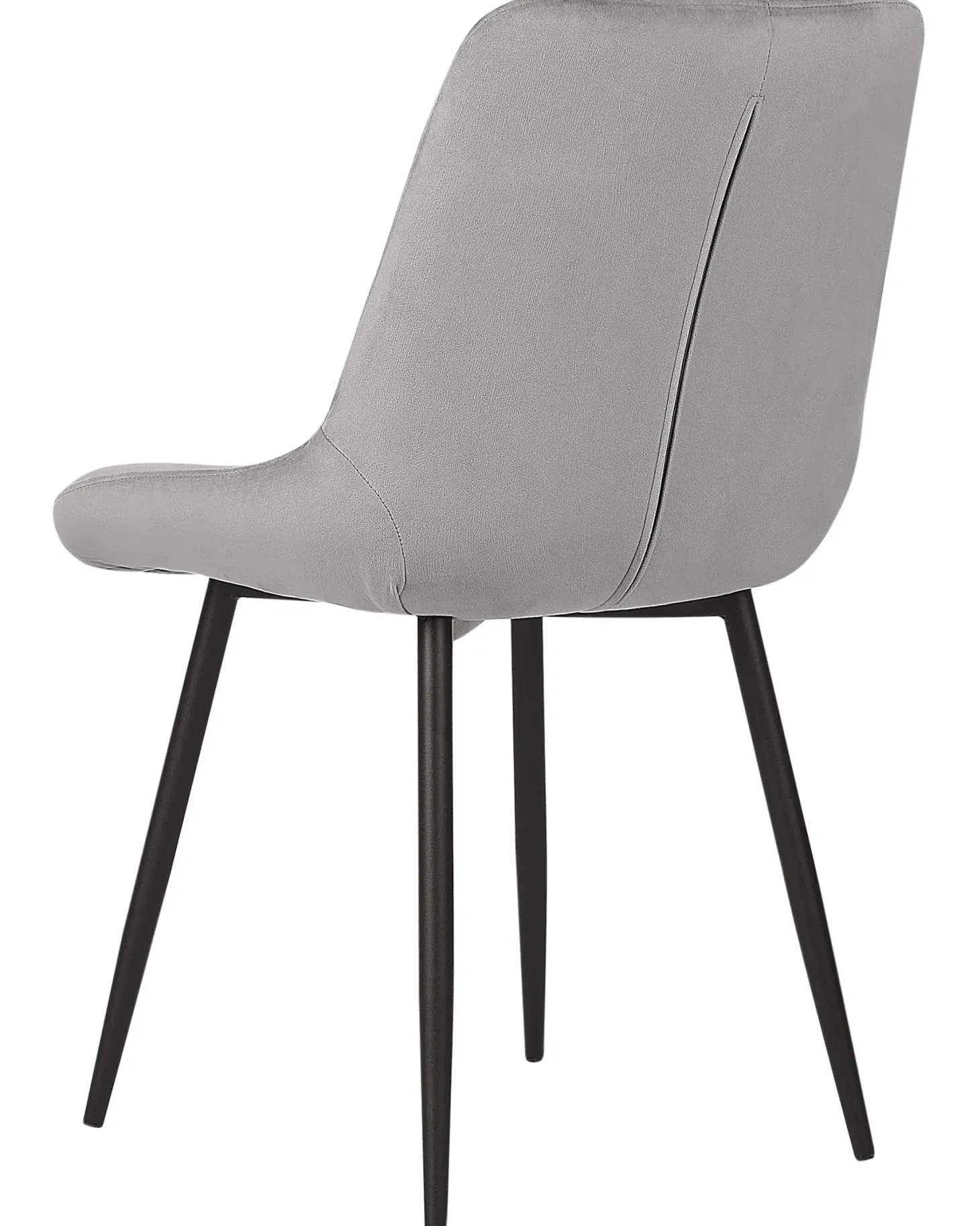 Sæt med 2 spisebordsstole MELROSE Velour Lysegrå