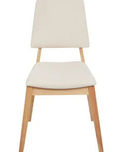 Sæt med 2 spisebordsstole MERRILL Træ Lys Beige