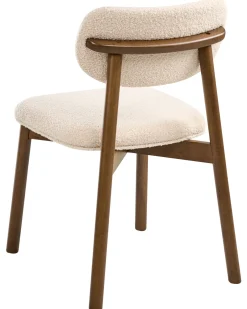 Sæt med 2 spisebordsstole MILLS Boucle Brun/lys beige